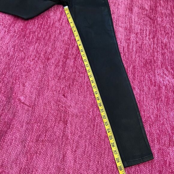 Level 99 Coated Skinny Jeans Black Size 27 (4) - Picture 12 of 13